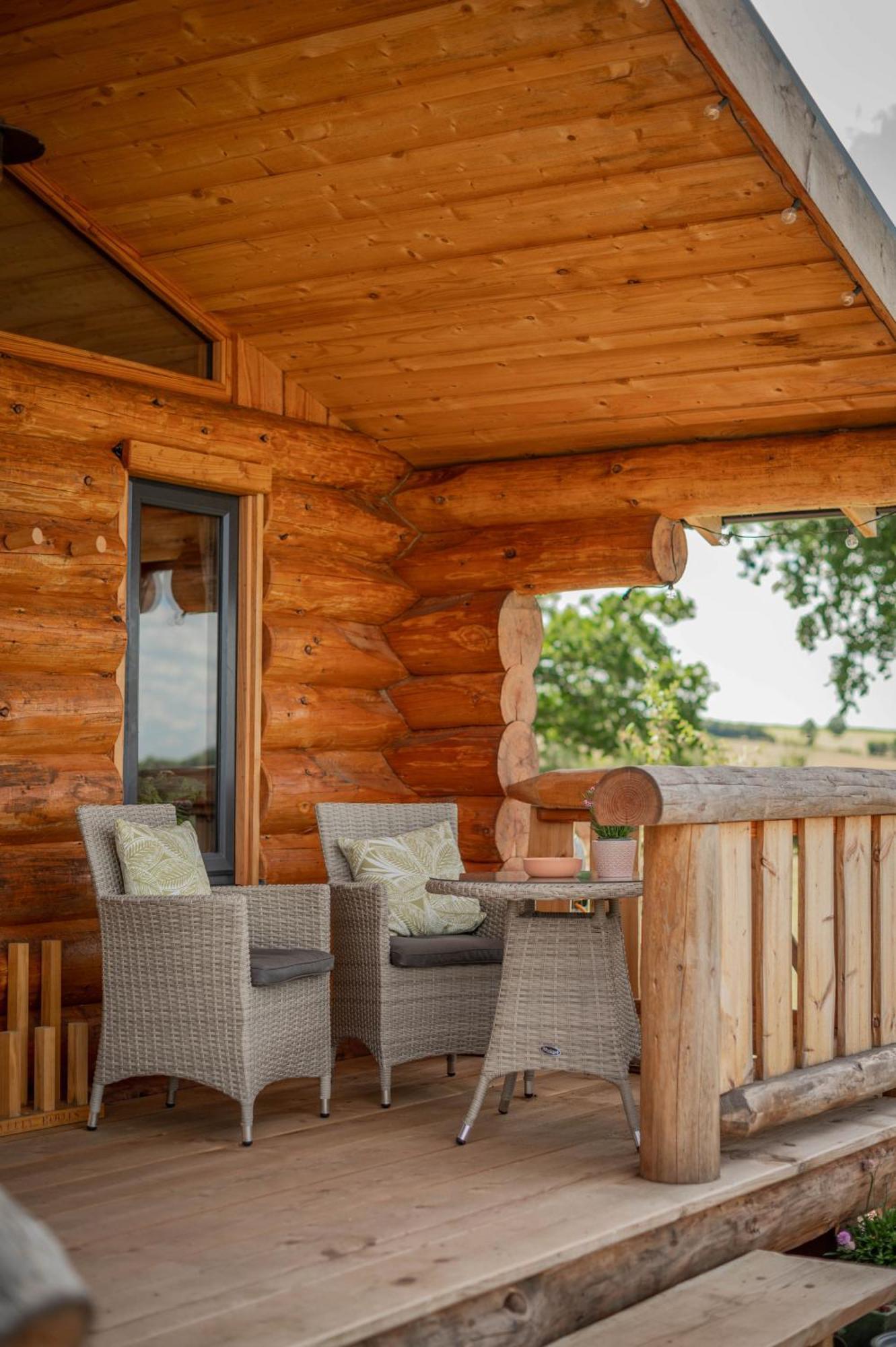 Rowan - Tedstone Log Cabins Bromyard Exterior foto